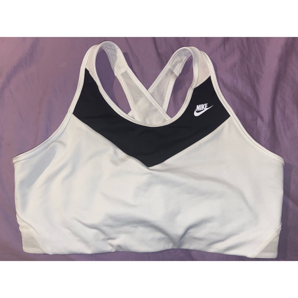 White Nike Sports Bra